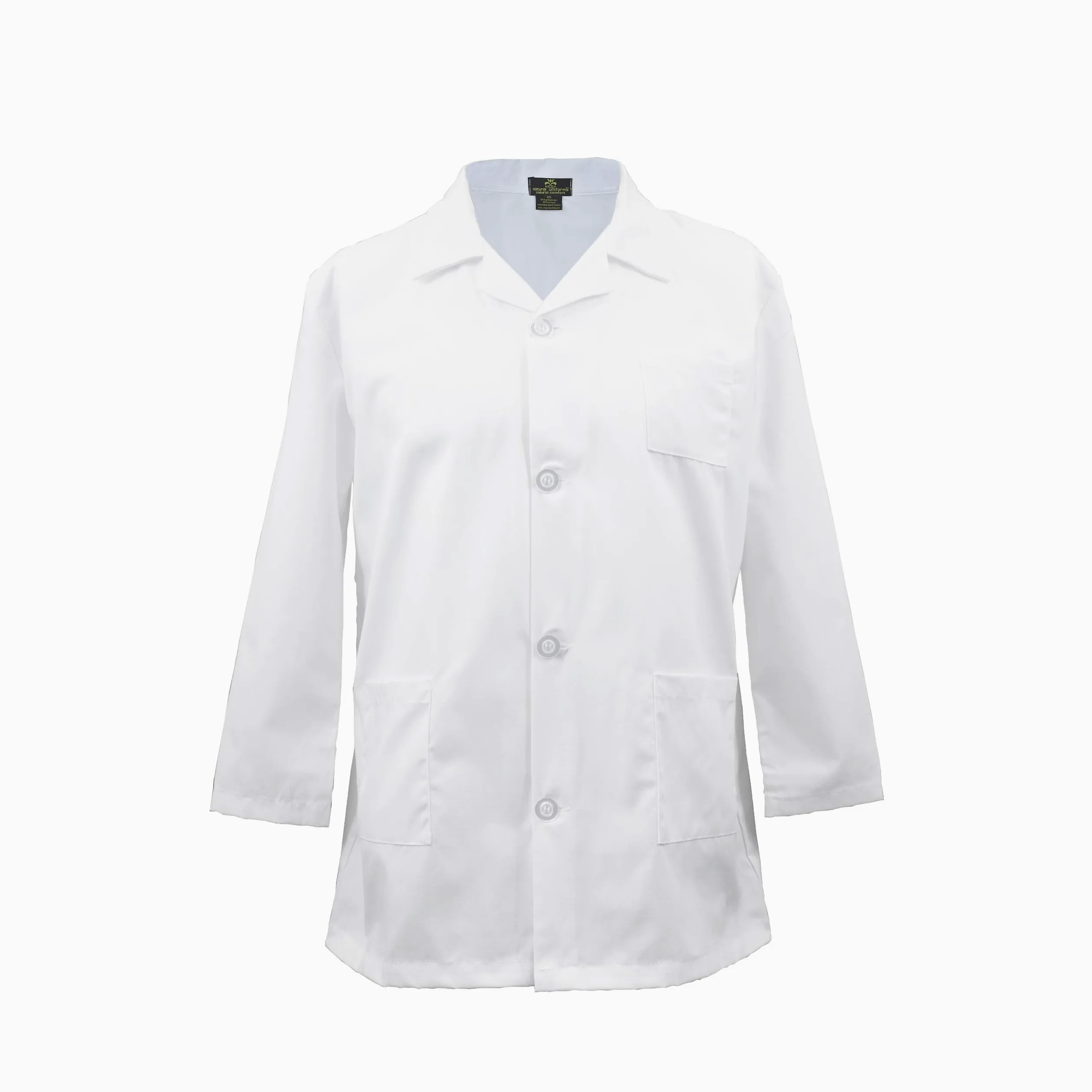 Natural Uniforms niño Bata de laboratorio 4 12pk blanca