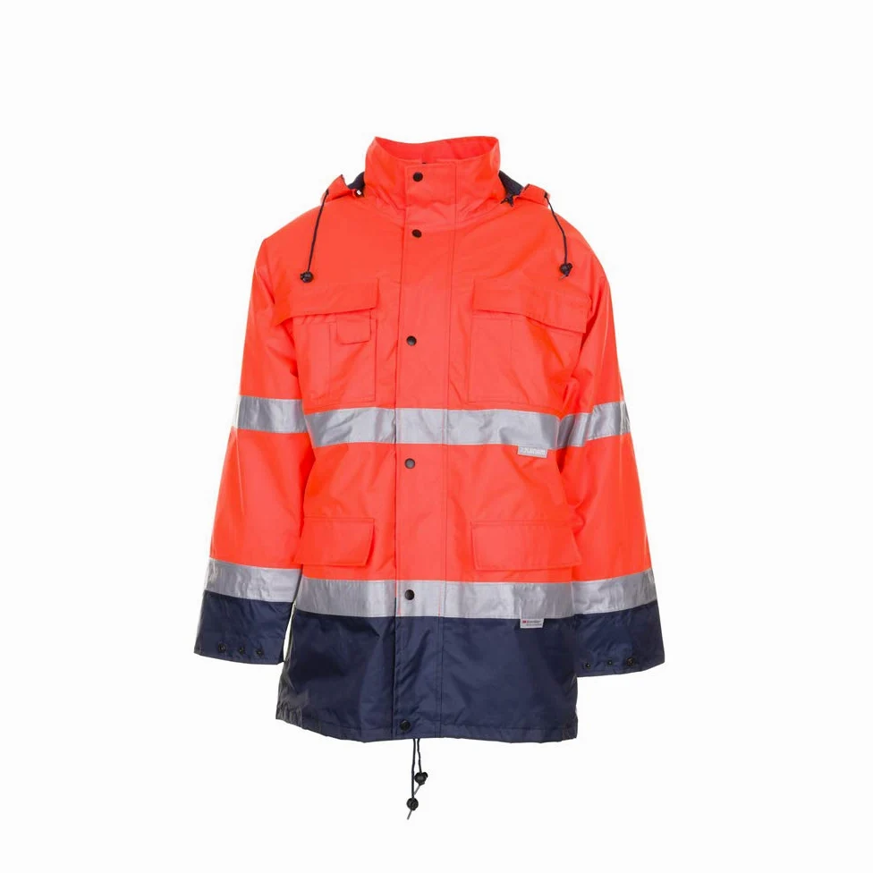 Planam 2056084 señalización – Parka talla 8 x l naranja/azul marino