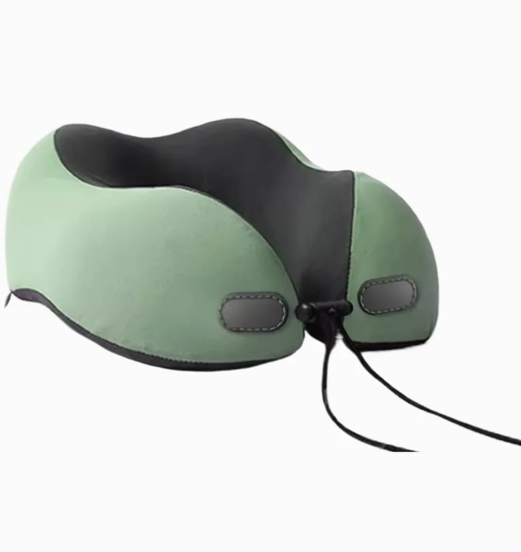 Cojin Cuello Viaje Almohada De Viaje De Espuma Viscoelástica con Hebilla Ajustable Almohada De Viaje para El Cuello Almohada para Avión Almohada Avion(Grün)
