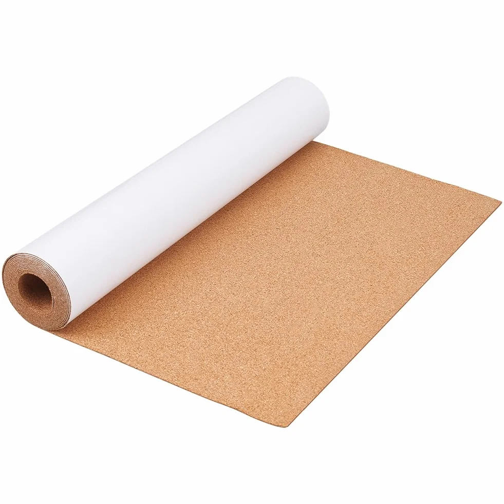 PH PandaHall Rollo de corcho autoadhesivo 1 mm 40 cm x 2,4 m para estanterías