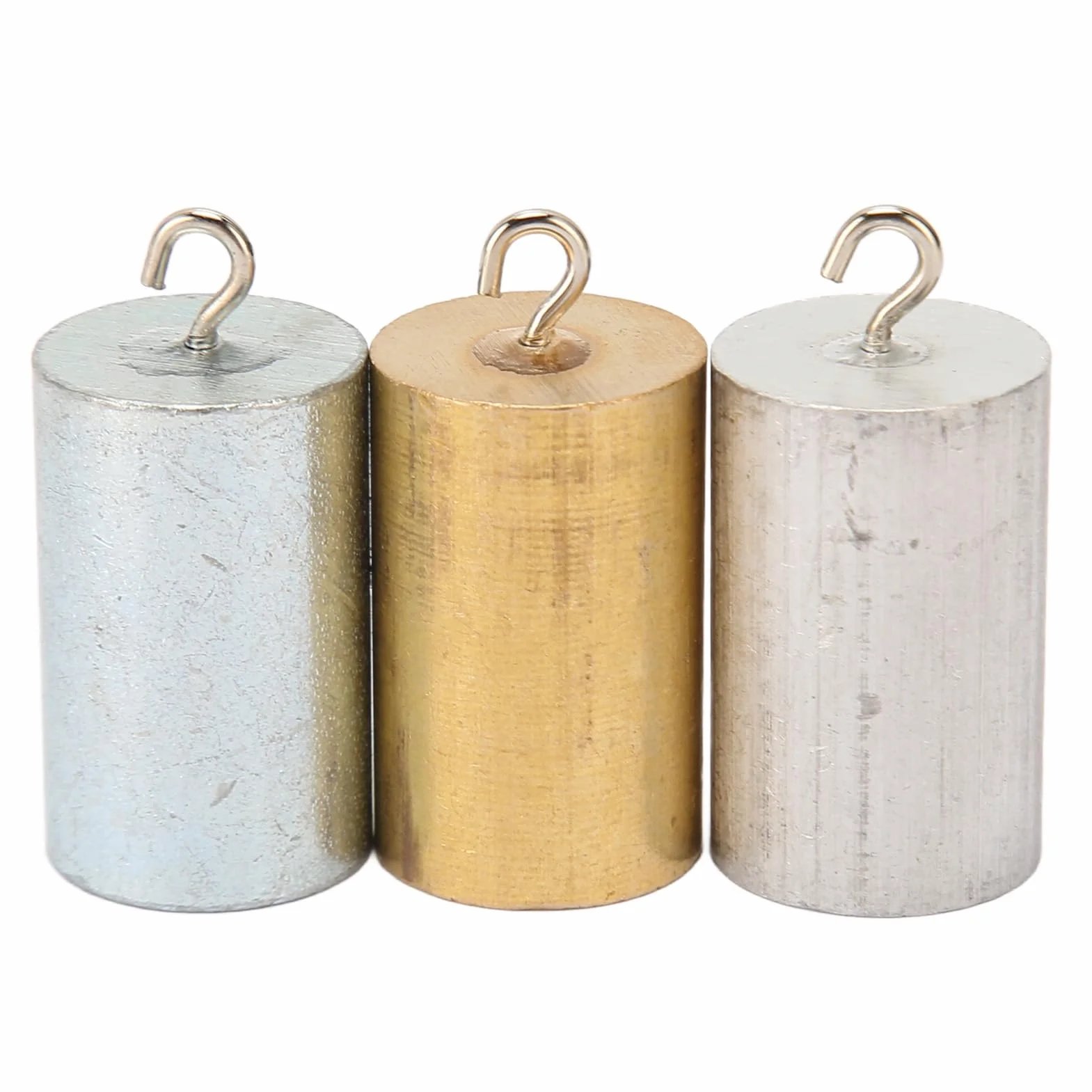 Juego de Bloques de Densidad de Metal, 3 Piezas, Cilindros de Aluminio, Hierro