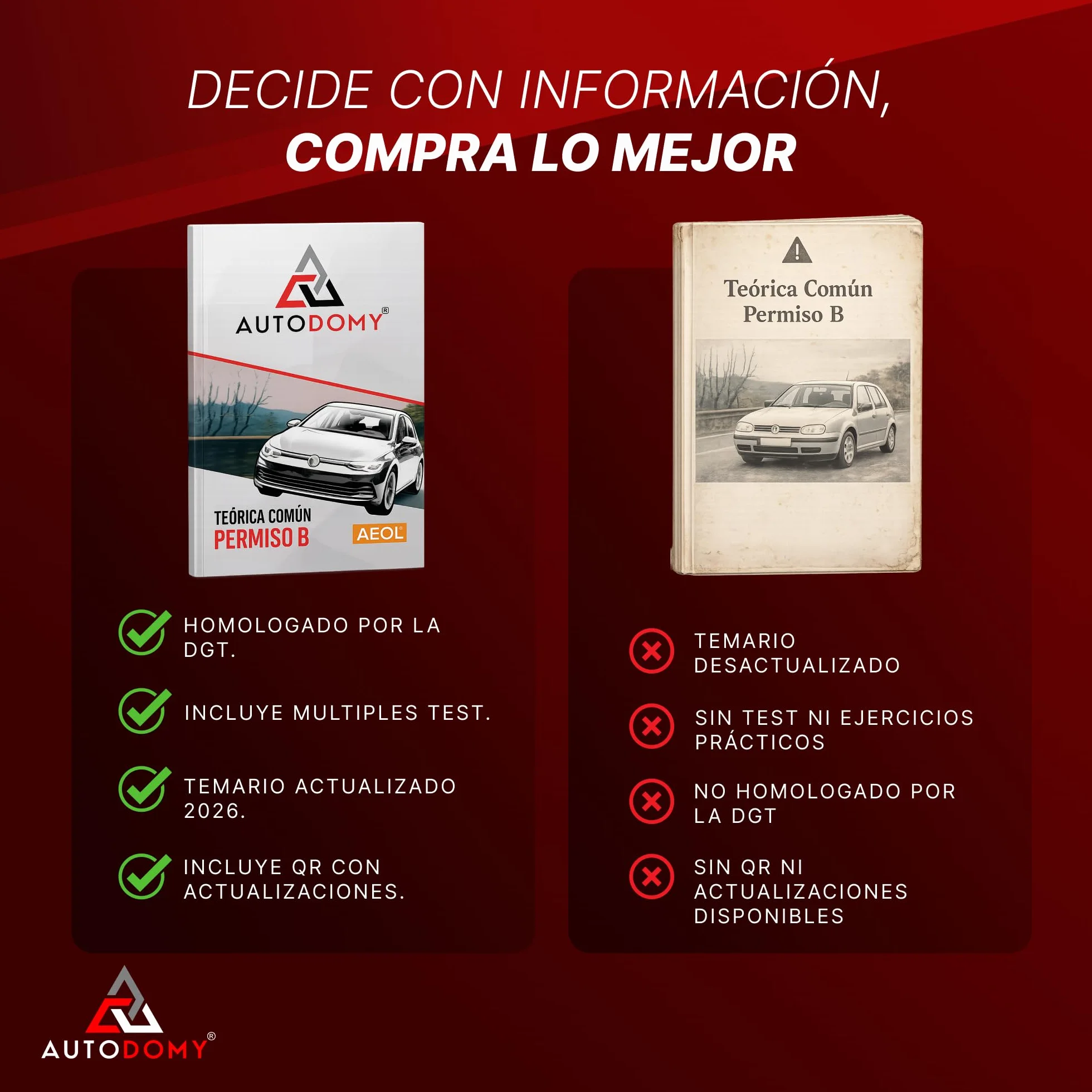 Autodomy AEOL Manual Permiso B. Teórica Común 2026