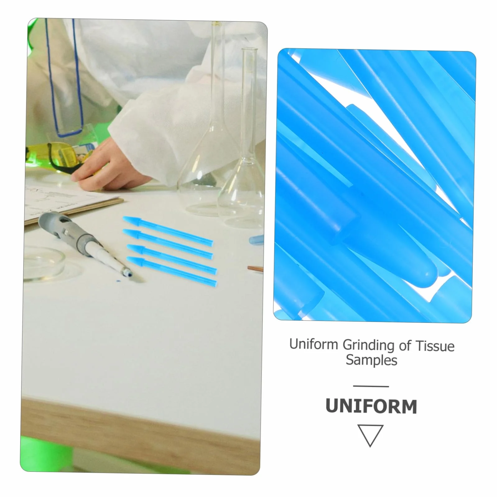 Garneck Tubo Plana de Muestras Tapa para Almacenamiento Varillas Microcentrífuga Plástico 1.5 Ml 100 Piezas Laboratorio