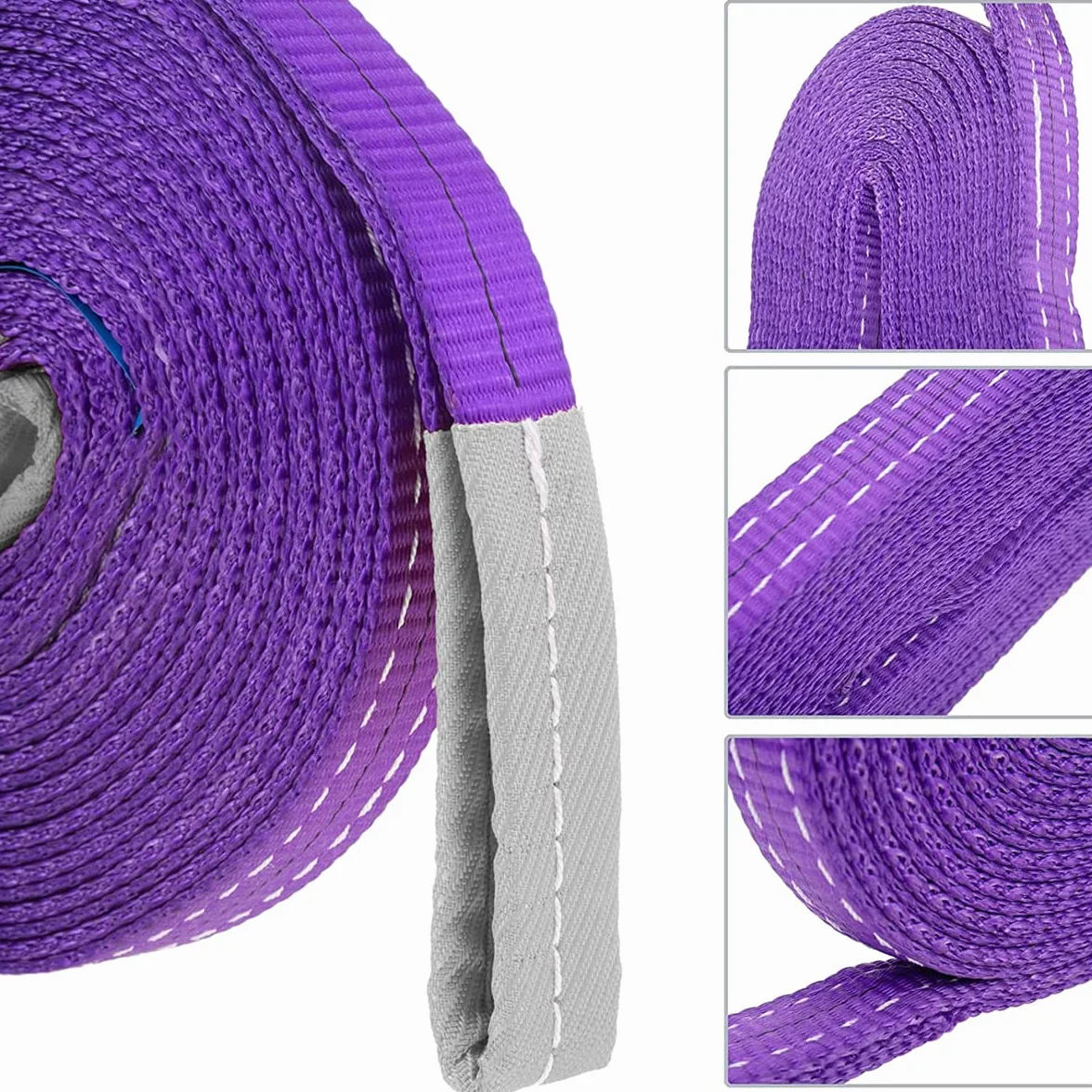 Correa de elevación de poliéster dúplex 1T 1M Morado
