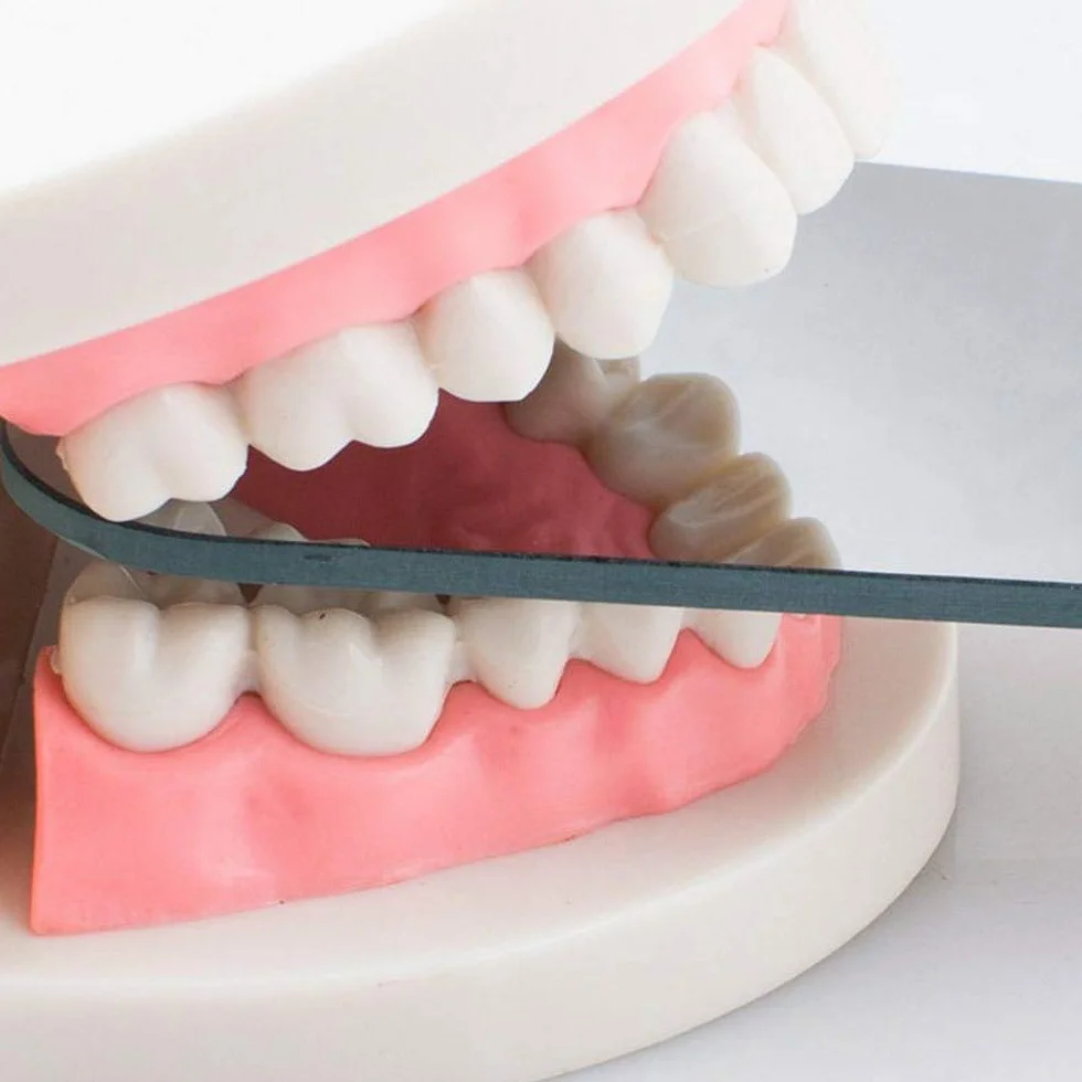 Espejo dental intraoral de cristal fotográfico oclusal de rodio 2 caras 5 unidades