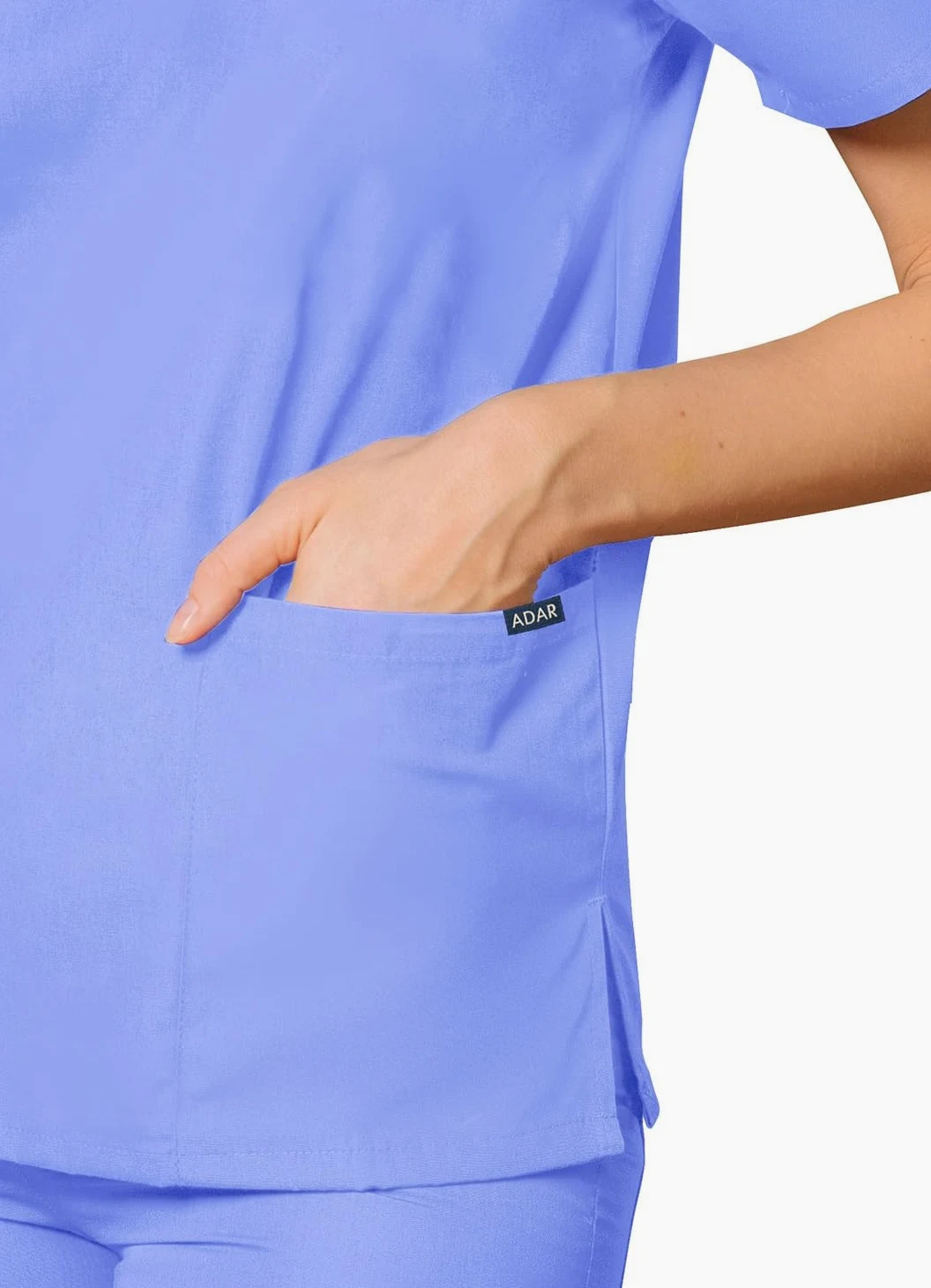 Adar Uniformes médicos Unisex - Top médico Cuello en V