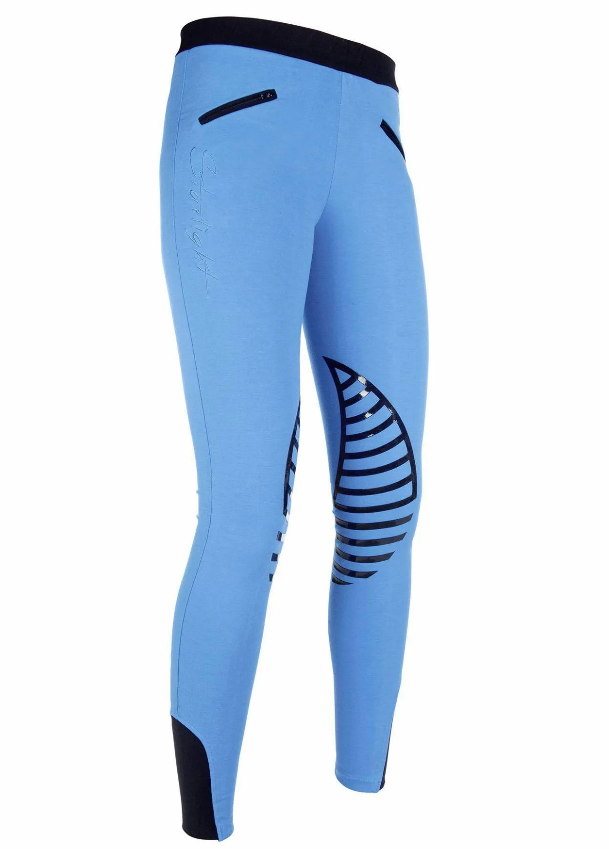 HKM Reitleggings -Starlight- Silikon-kniebesatz - Pantalón Mujer