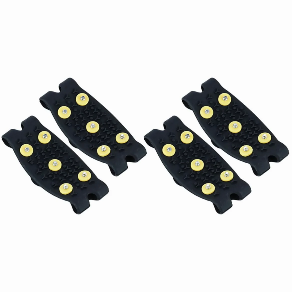 Alasum Cubiertas Antideslizantes para Zapatos Hombres Pinzas de Escarcha TPE, 2 Pares, Firme Agarre para Senderismo y Caminata en Invierno