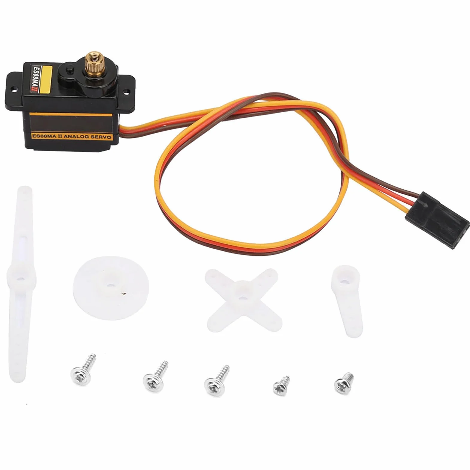 EMAX ES08MA II Servo Motor Micro Metal Gear 12g 1.8kg 10s Analógico Alta Velocidad