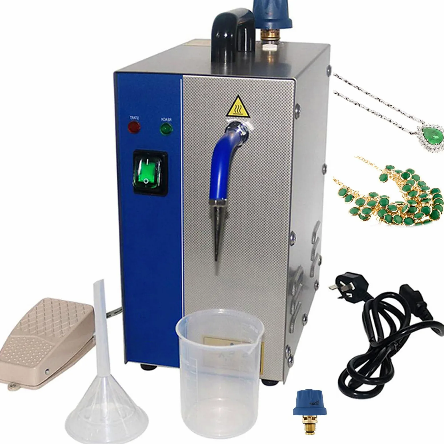 Máquina Limpiadora De Joyas A Vapor, para Monedas,Pequeñas Piezas de Metal,Registro,Junta de Circuito,Necesarios Diarios,Herramientas de Laboratorio,etc 2L