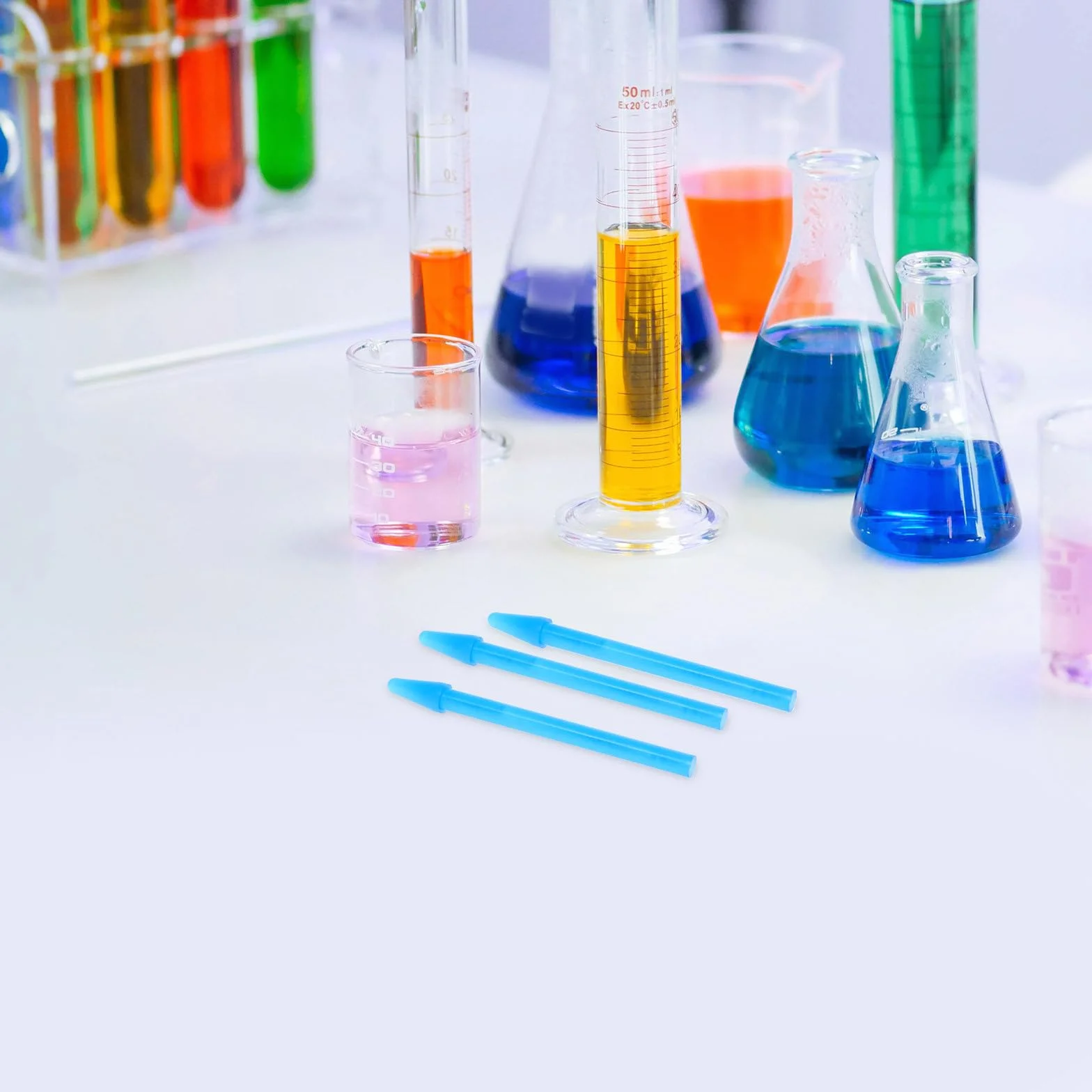 Palitos de Molienda de Muestra de Microcentrífuga 1,5 Ml, Varillas Puntiagudas de Plástico, 100 Piezas