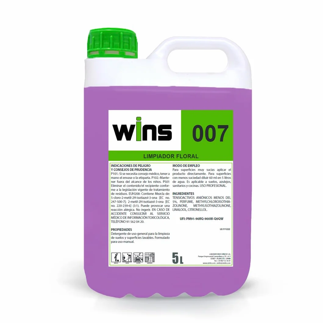 Friegasuelos Limpiador Floral 5L pH Neutro Made in Spain