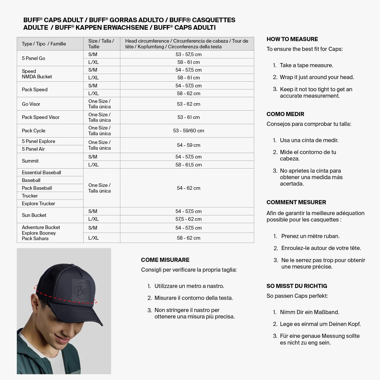 Buff Unisex Kids Pack Sahara Cap Youth Sahara Cap Youth