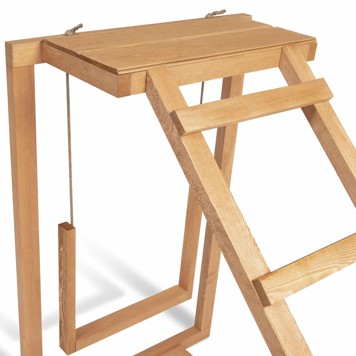 Área de Juegos de Madera para Gallinas con columpio y percha