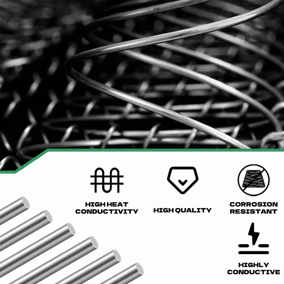 Barras Acero Inoxidable 10x300mm - Lote de 2 Unidades para Bricolaje
