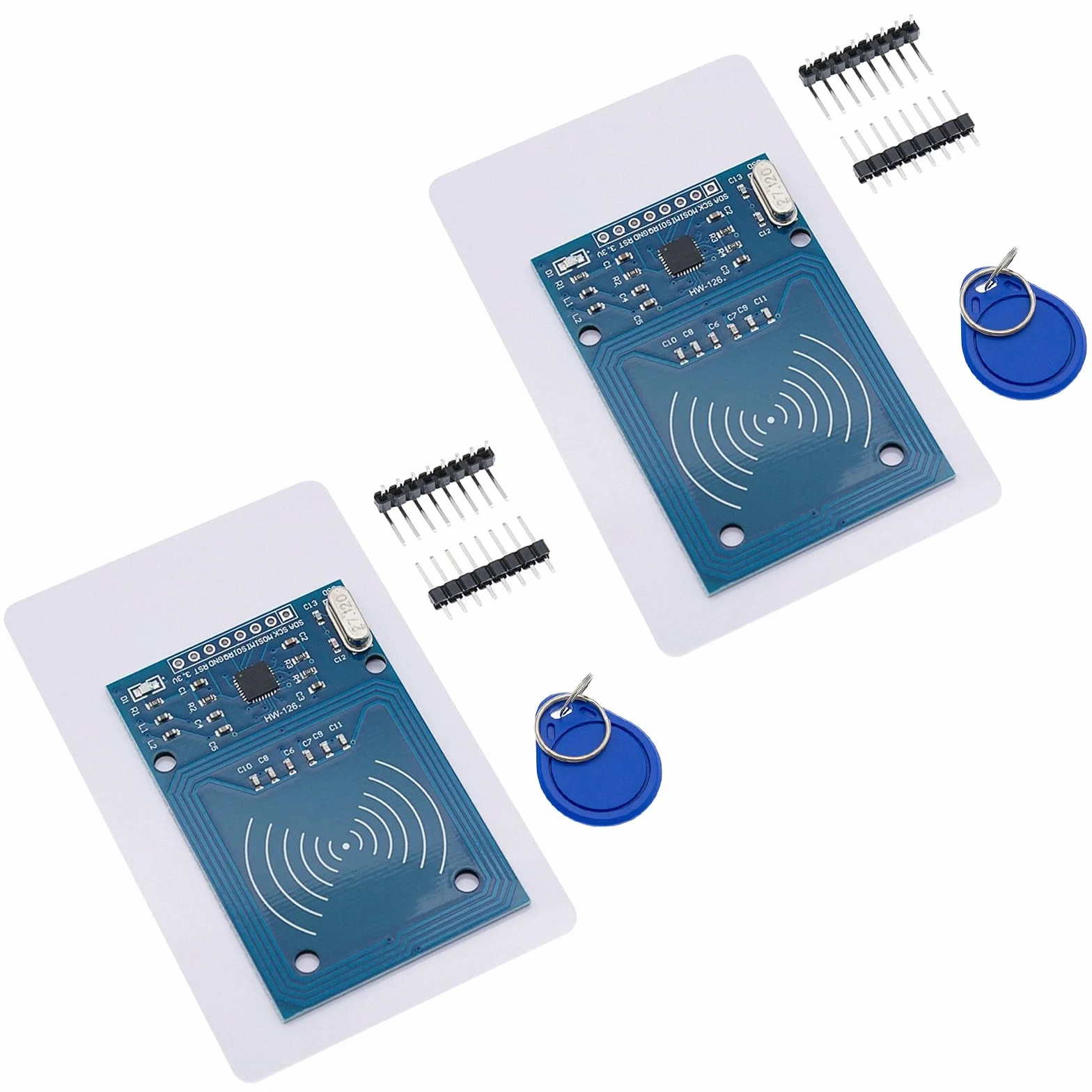 Kit RFID 2 Piezas Módulo Sensor Tarjeta IC 13,56MHz Compatible con Arduino