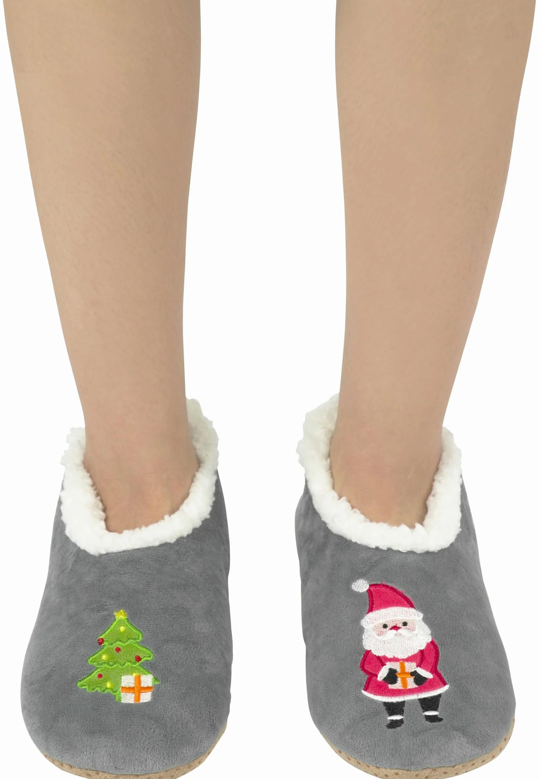 BenSorts Calcetines peludos para mujer, divertidas pantuflas de casa con empuñaduras