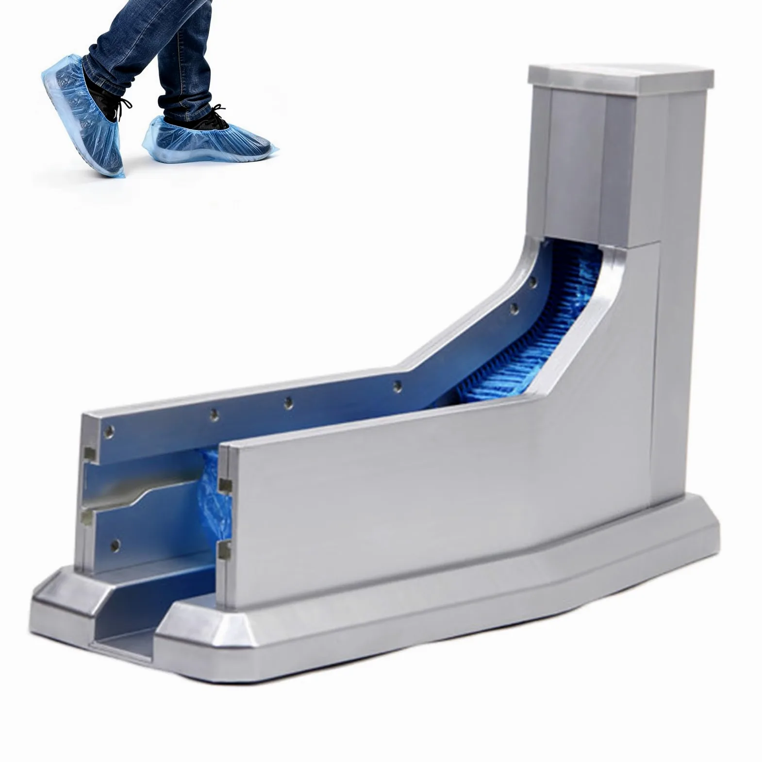 Dispensador Automático de Cubrezapatos, Dispensador de Cubrezapatos Desechables con 200 Fundas, Fácil de Usar, Dispensación Estable para Hogar Oficina Taller