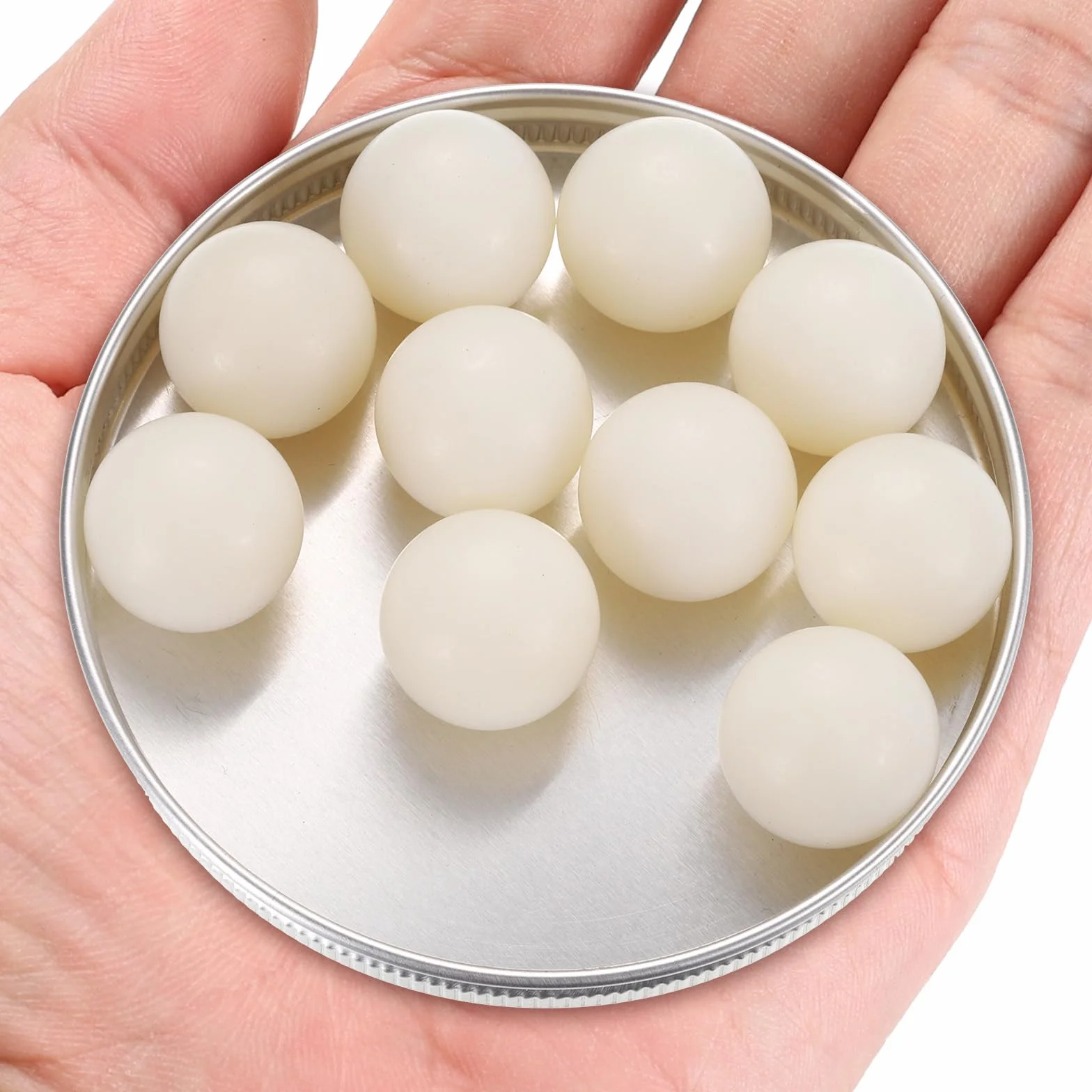 QUARKZMAN 20 Piezas Bolas de Rodamiento Nylon 3/4" (19.05mm) Plástico Sólido Precisión