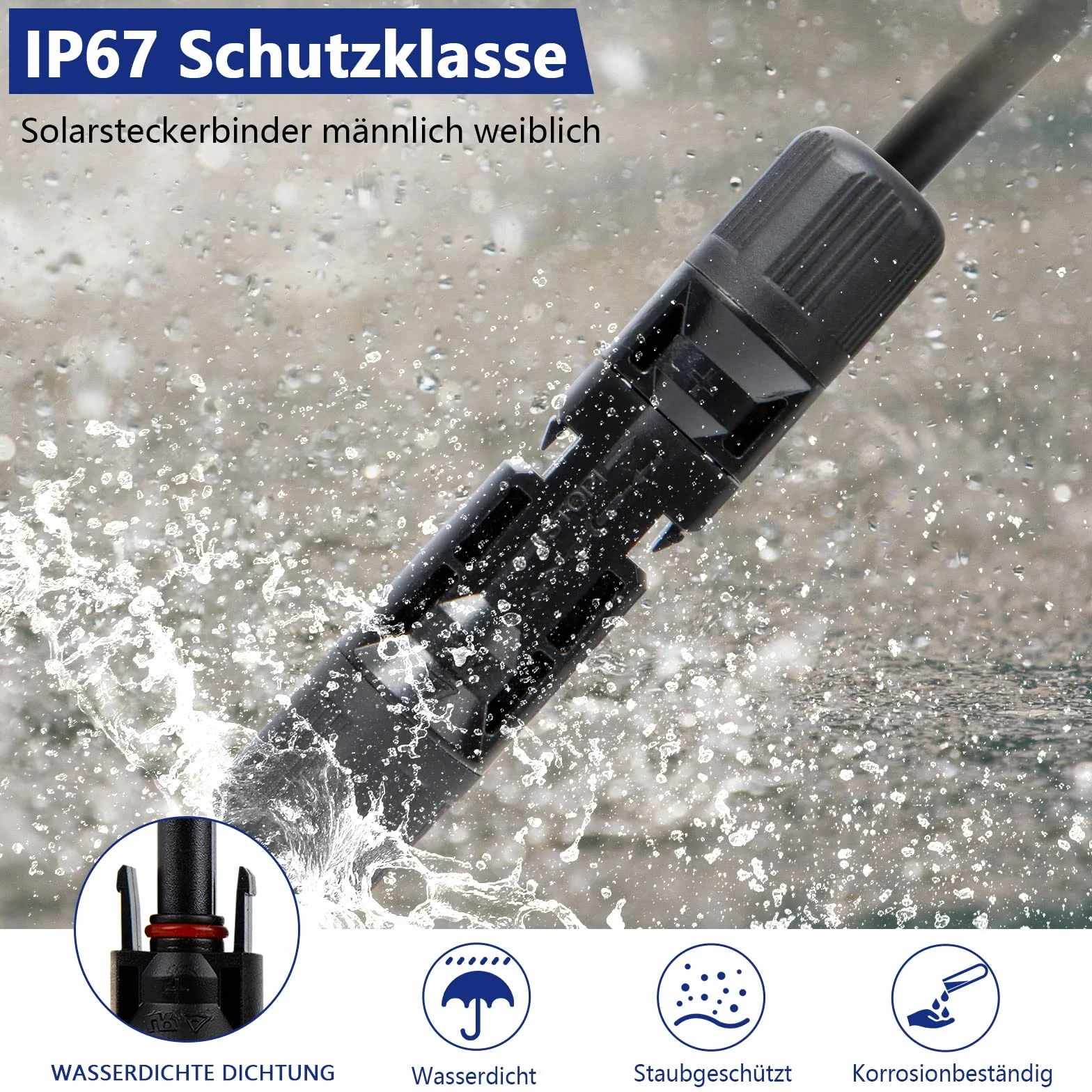 EIEVEY Alicates Engarzadores Solares Kit para Cables PV 2.5/4/6mm²