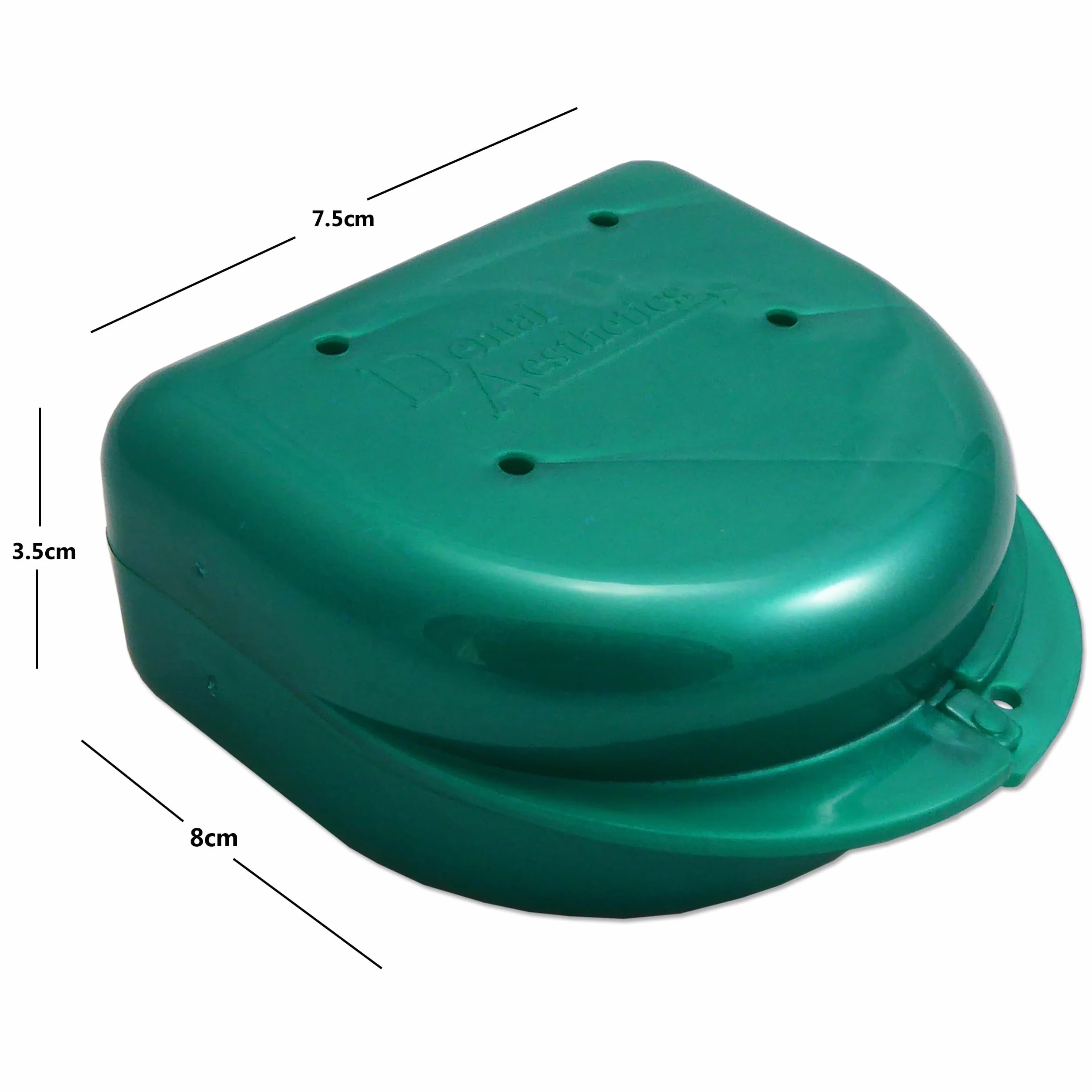 Fundas protectoras bucales para retenedores ortopédicos, aparatos dentales deportivos, dentaduras postizas (morado y verde)