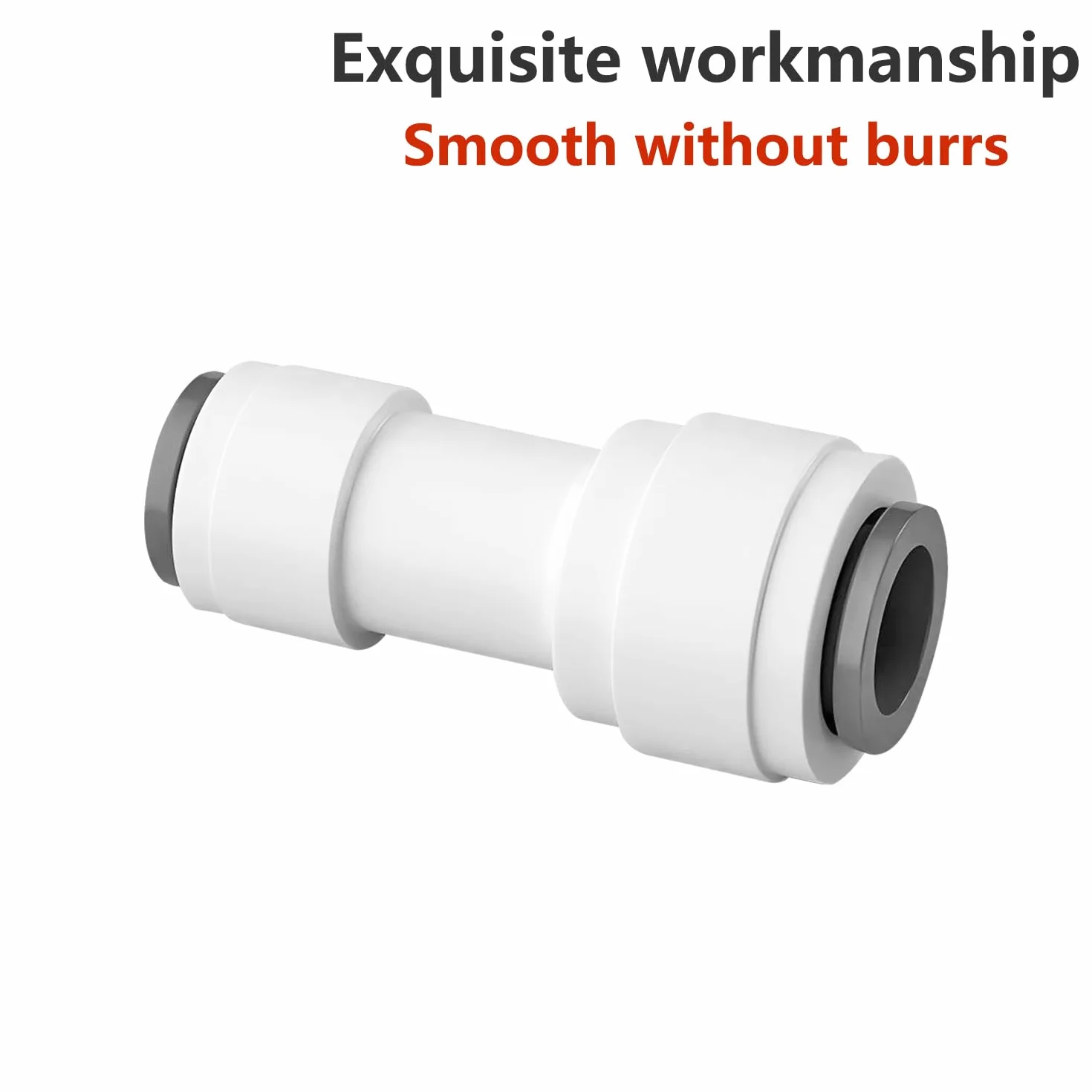 Accesorio de Filtro Agua RO, 3/8" a 1/4" Conector Rápido para Manguera Frigorífico