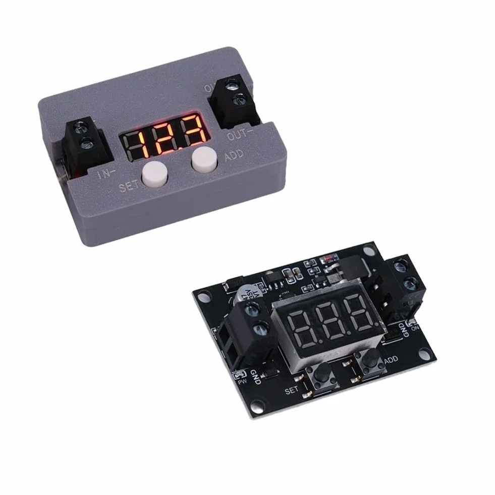 Protección de descarga de batería 12 V con desconexión de bajo voltaje, interruptor automático, voltaje ajustable 4-30 V CC