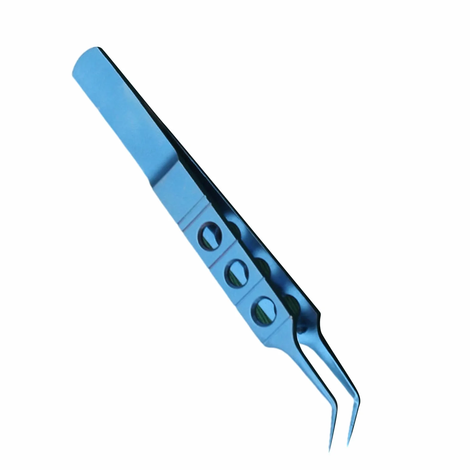 Pinzas para párpados de acero inoxidable 11 cm plataforma de gancho sin dientes quirúrgicas