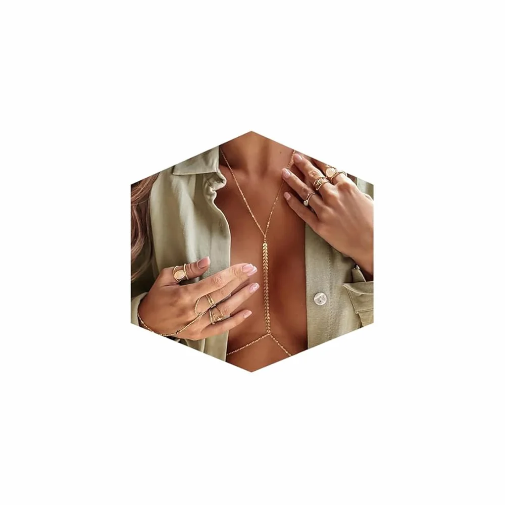 Cadena para el cuerpo de diamantes de imitación para mujer, cadena de bikini de varias capas, cadena de cristal para el vientre, cadena de cintura, joyería para la playa, fiesta, festival, club