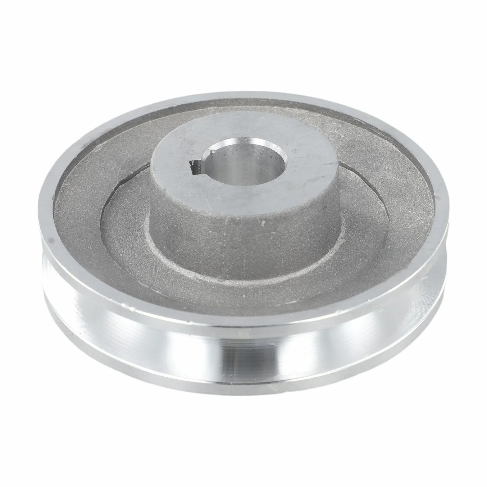 Polea de motor de aluminio tipo A 100 mm 19 mm 24 mm ranura de llave 6 mm 8 mm compatible con compresores