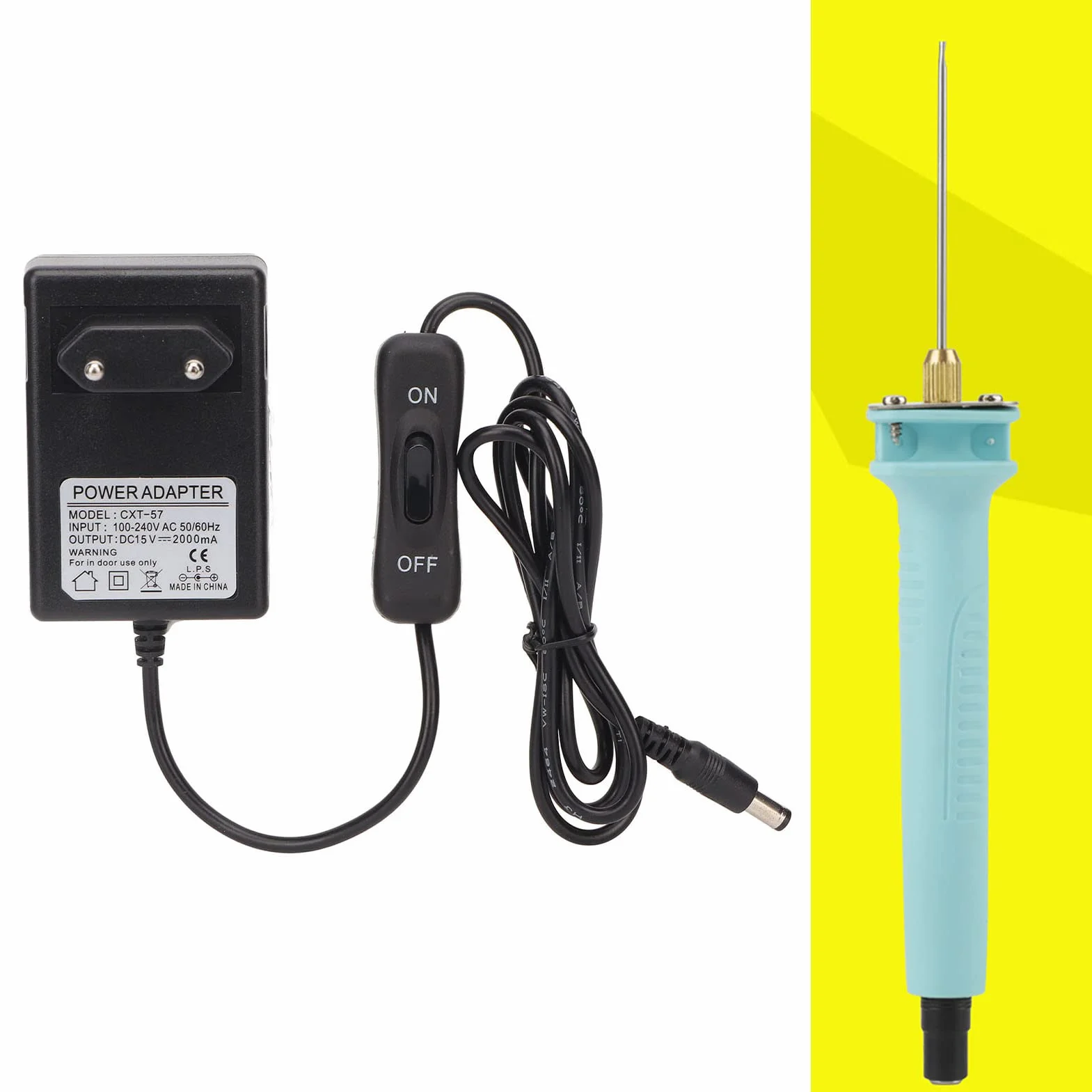 Cortador de Alambre Caliente 15V 2000mA Fuente de Alimentación 100-240V UE