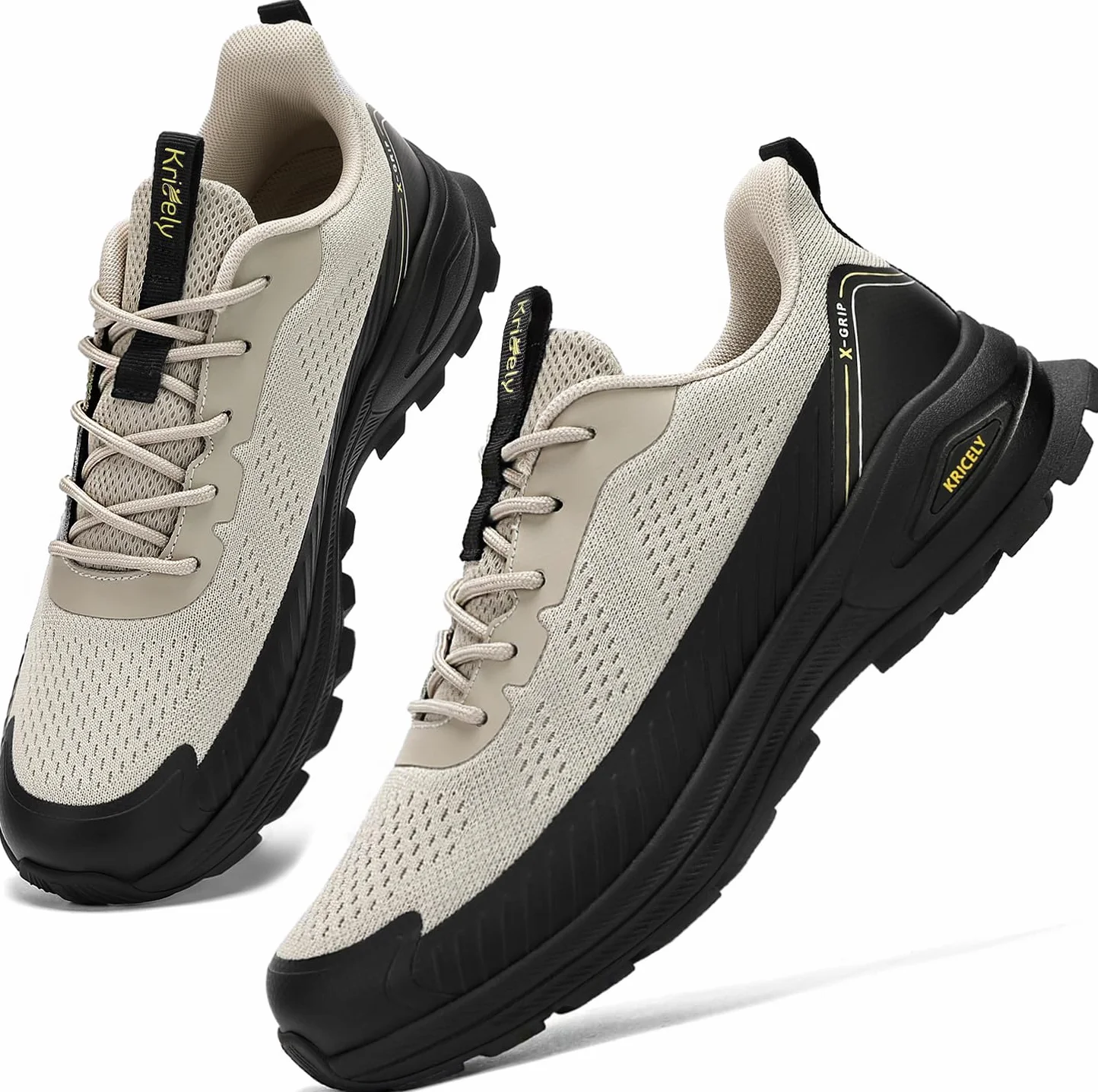 Kricely Zapatillas de Trail Running Hombre Zapatillas de Trekking Zapatos de Senderismo Ligero Antideslizantes AL Aire Libre Deporte Tenis Sneakers