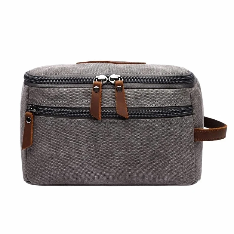 Neceser Bolsa de artículos de tocador, Bolsa de Maquillaje portátil de Viaje, Gran Capacidad, Bolsa de Almacenamiento Multifuncional Simple, Bolso de Viaje Neceser Viaje(Coffee)