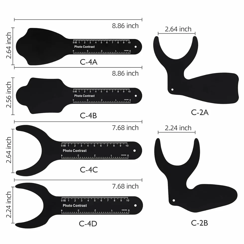 Kit de fotografía intraoral de contrastes dentales 6 piezas