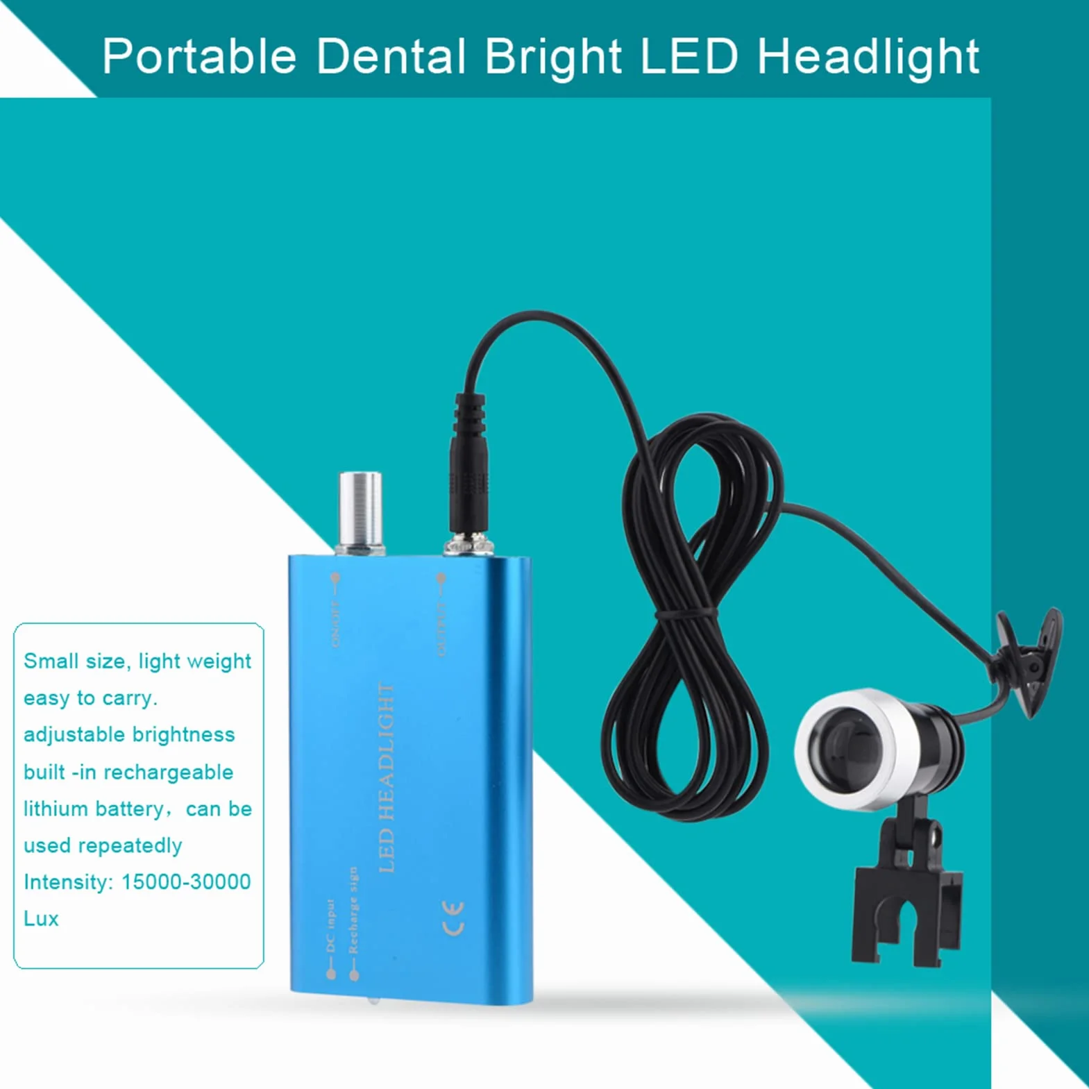 Portátil LED Faro Dental para Lupas Cirugía Dentista