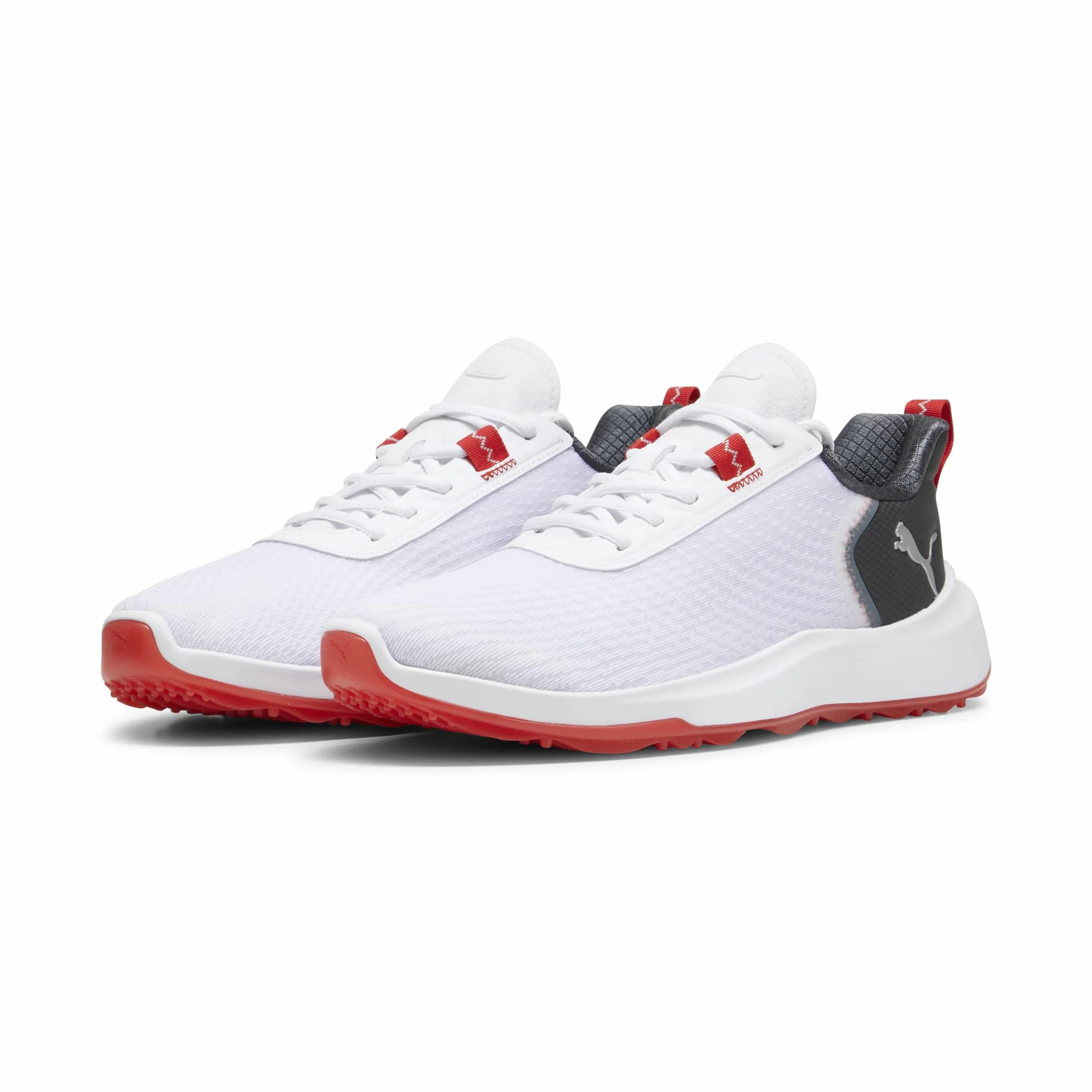 Puma Fusion Crush - Zapatos Deportivos de Golf para Hombre, White/Dark Coal, 42 EU
