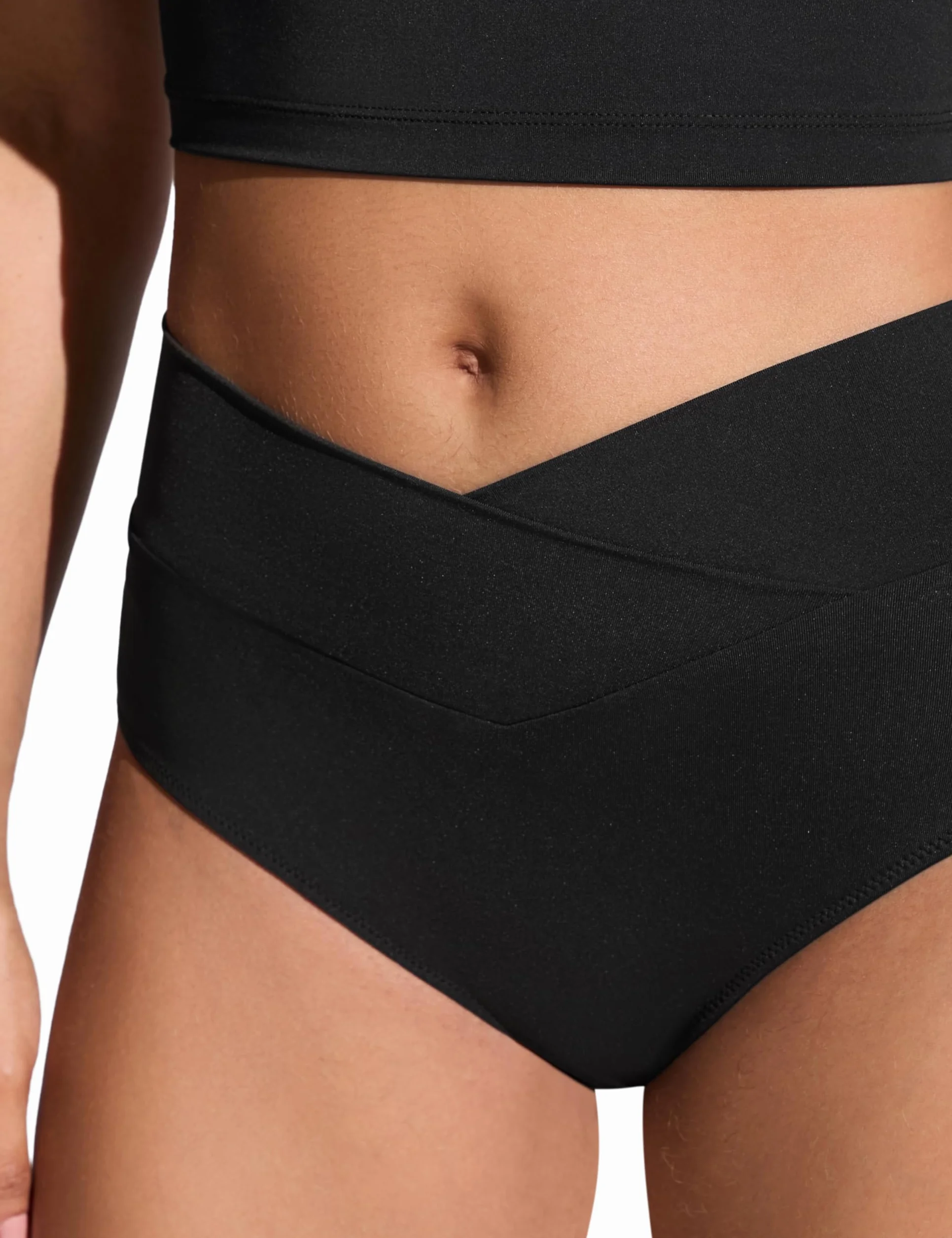 Braga de Bikini para Mujer Corte en V Cintura Alta Frente Cruzado CRZ YOGA