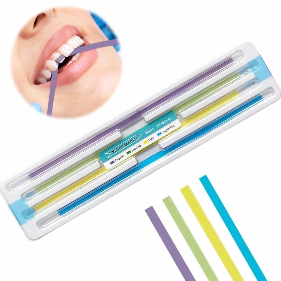 Mizikuu Papel de lija dental 60 piezas tira de pulido interdental para higiene bucal