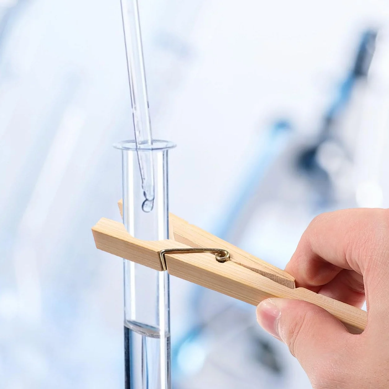 ULTECHNOVO 10piezas Pinza de Madera para Tubos de Ensayo Abrazadera de Laboratorio