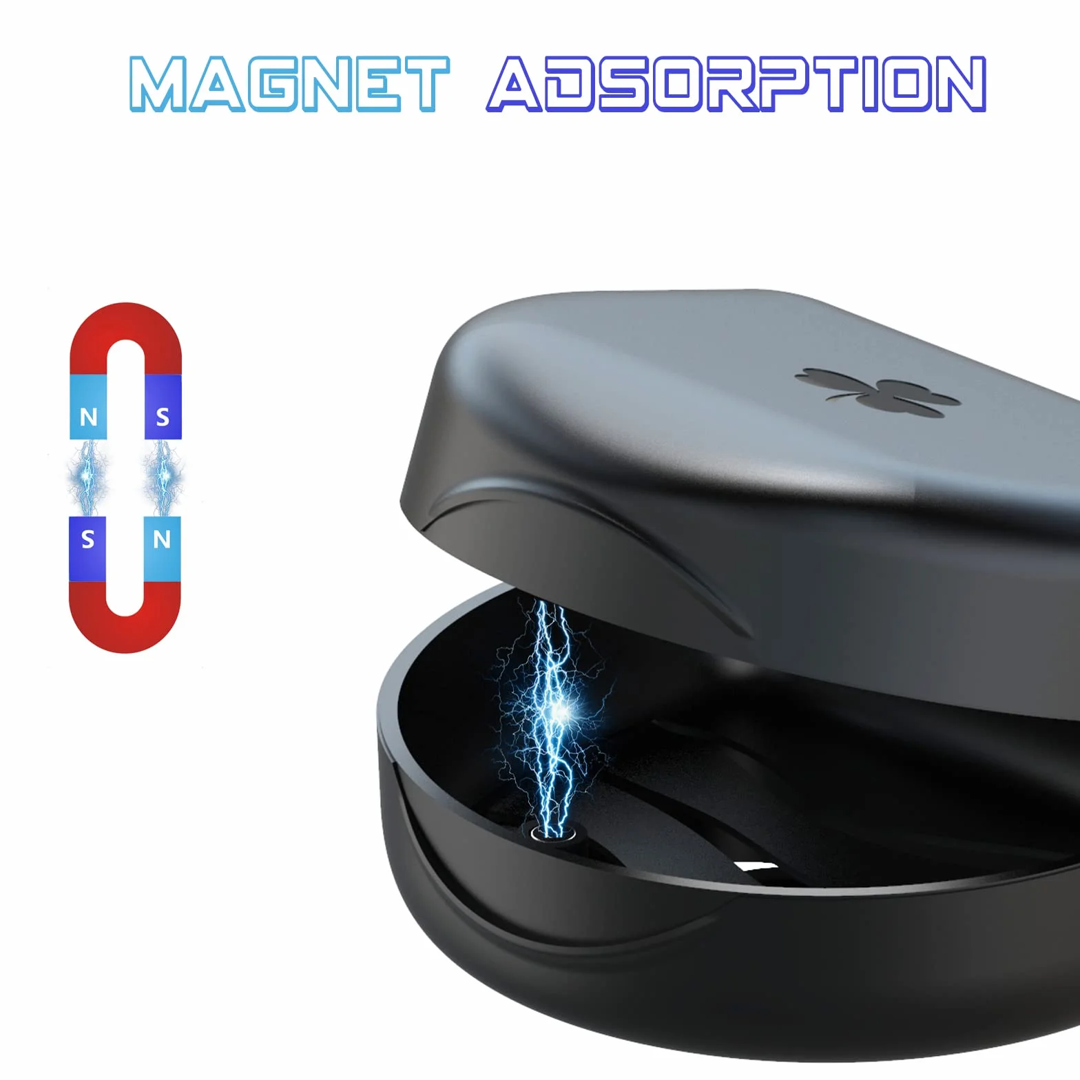 ARGOMAX Estuche Rígido Porta Férulas Dentales, Caja para Brackets y Retenedores, 1 Unidad (Negro)