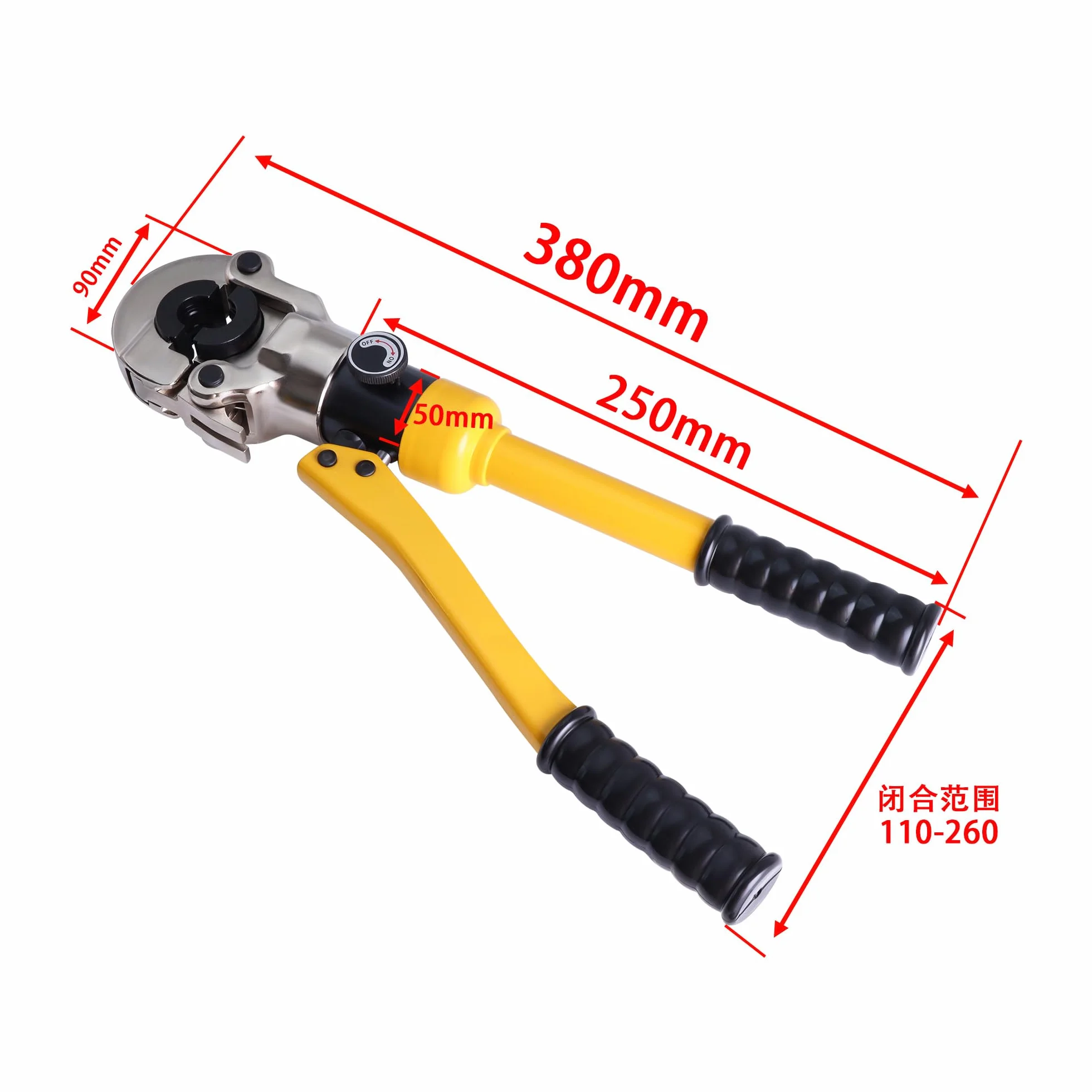 Herramienta de engarzado PEX 6T 16-32 mm con barra TH contorneada