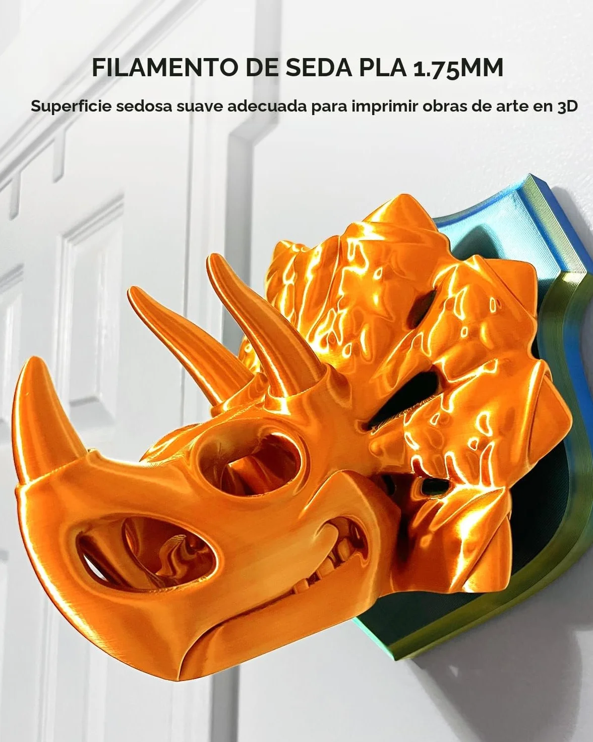 SUNLU PLA+ Silk Filamento 3D Seda Metálica 1,75 mm 1KG Plata
