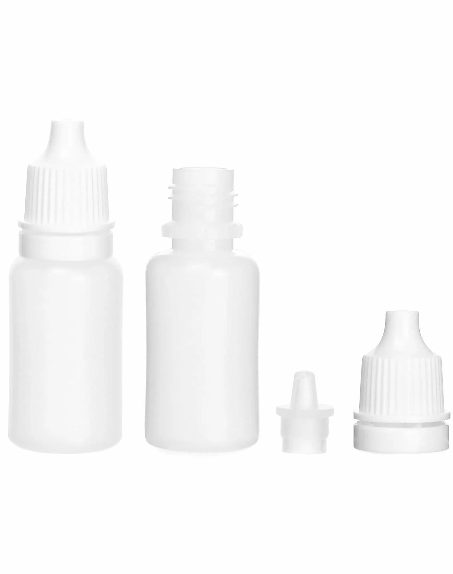 QWORK 150 Pcs Botellas Cuentagotas Plástico 10ml Muestra Líquido