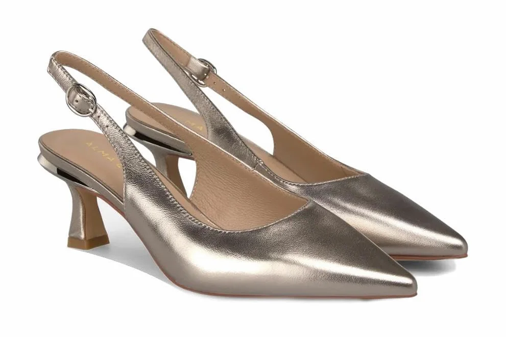 Zapatos de tacón Destalonados Alma en Pena V262202 en Color Bronce - Zapatos de Fiesta para Mujer - Mujer