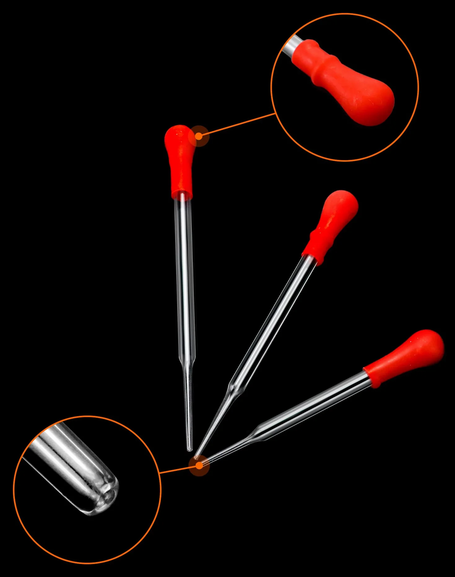 QWORK Cilindro de Medición Laboratorio 5 ml 10 ml 50 ml 100 ml con Pipetas de Vidrio