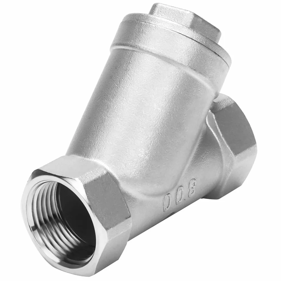 Filtro de bomba tipo Y 1" DN25 rosca 304 acero inoxidable para agua aceite gas