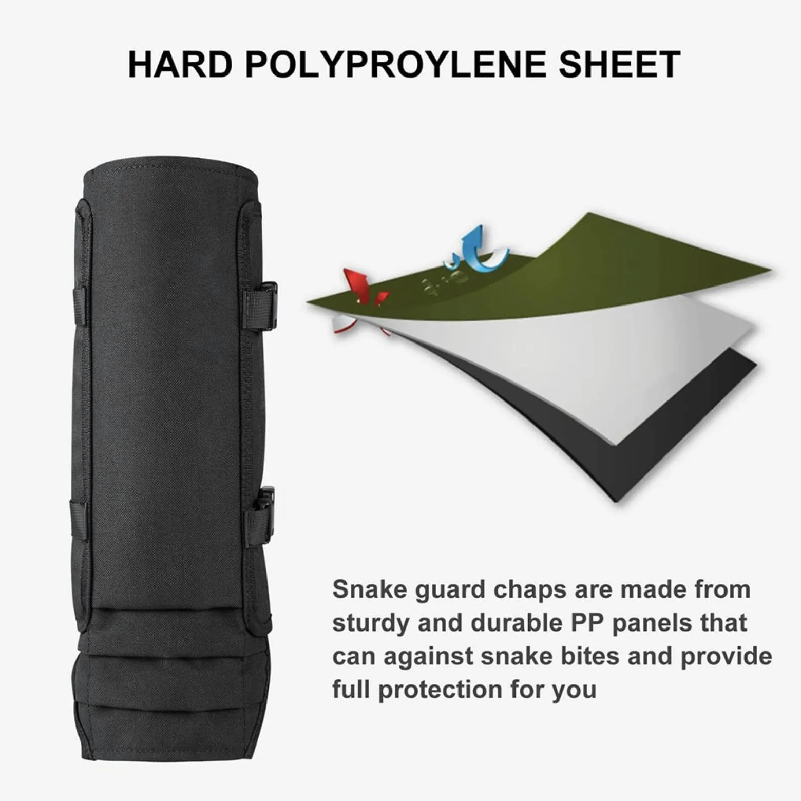 1/2/4 pares de polainas de senderismo al aire libre, con protección Oxford y PP, hebillas ajustables para caza, camping, montañismo, viajes en la selva, verde (4 piezas verdes)