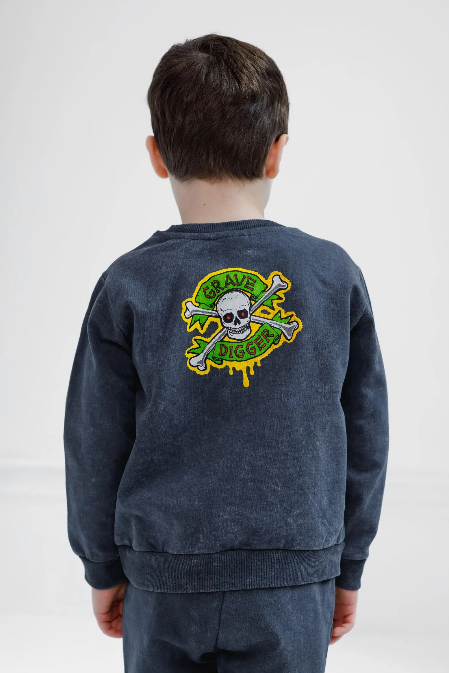 Monster Jam Sudadera de forro polar y pantalones de chándal, conjunto de ropa para niños pequeños a niños grandes, Grab Digger