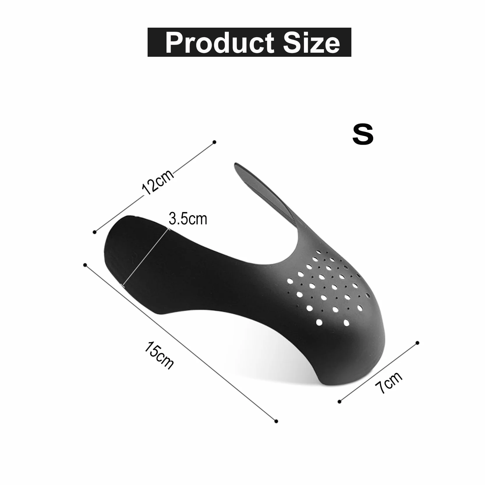 2 Pares Escudo de Zapatos, Protectores para Zapatillas de Deporte, Protector de Arrugas de Zapatos, Prevenga Hendidura del Pliegue del Calzado Deportivo (S: Talla 35-39)