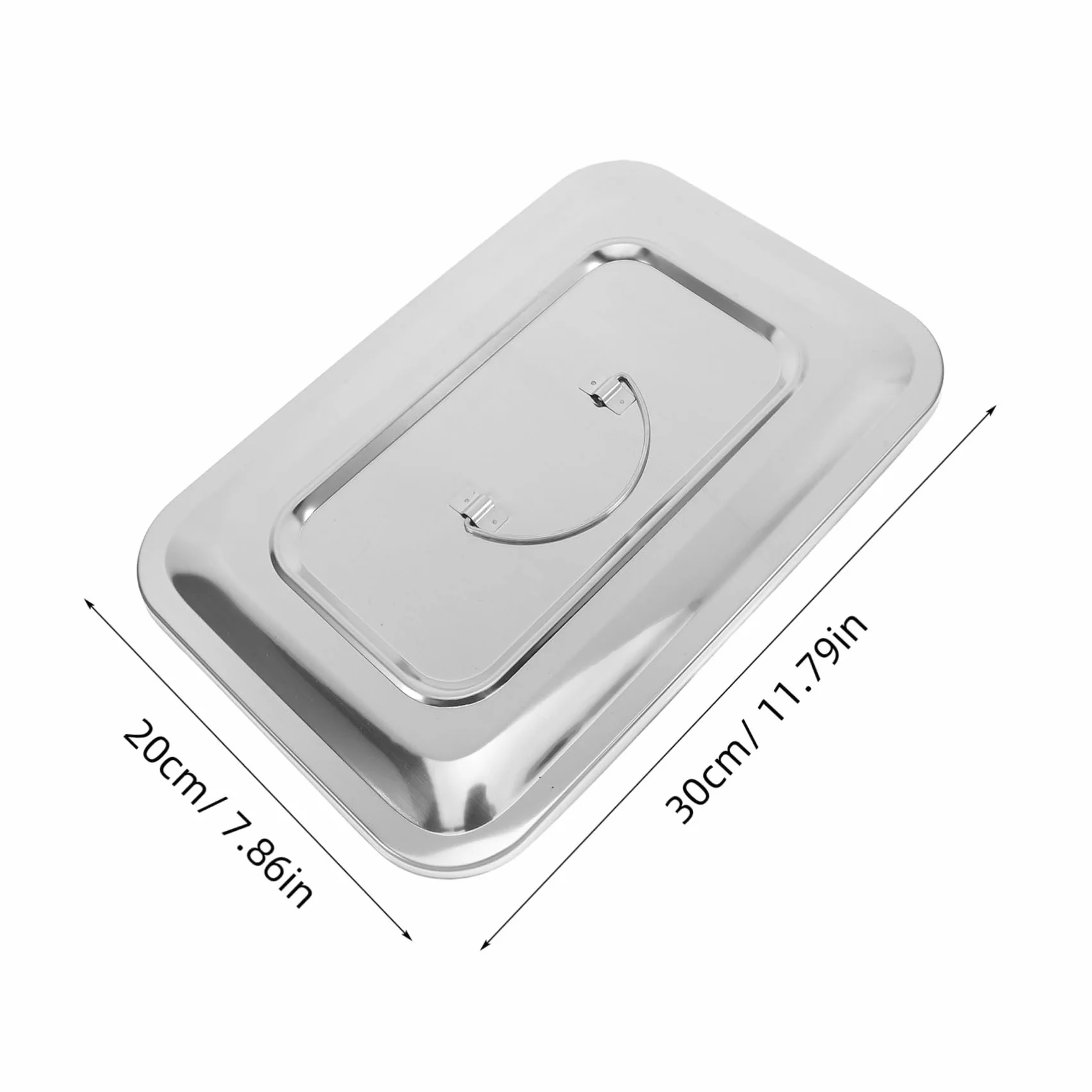 GALPADA Caja de Acero Inoxidable Rectangular 11.5 Pulgadas para Esterilización Médica